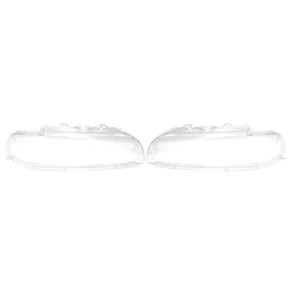 Front Headlight Lens Shell Cover Replacement Fit BMW 5 Series E39 2001-2003 PAIR