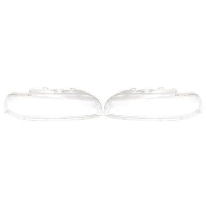 Front Headlight Lens Shell Cover Replacement Fit BMW 5 Series E39 2001-2003 PAIR