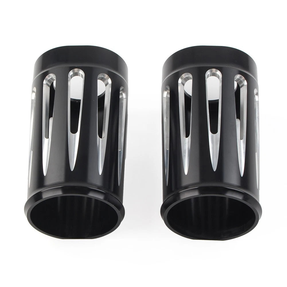 Fork Boot Slider Covers For Harley Electra Street Road Glide King CVO 14-22 Pair