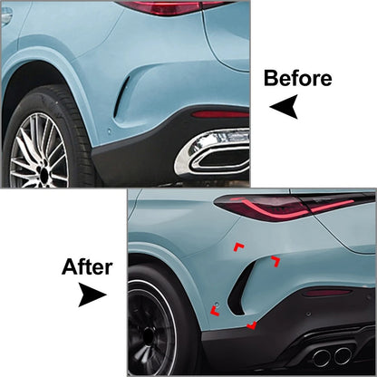 Rear Bumper Side Air Vent Spoiler For Mercedes Benz GLC Class Coupe C254 2023+