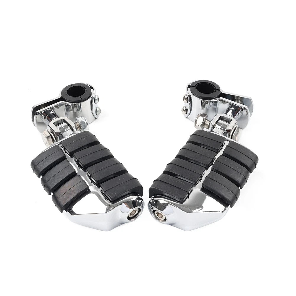 Universal Motorcycle Footpegs Highway Pegs Foot Rest 1-1/4" For Harley Fit Honda