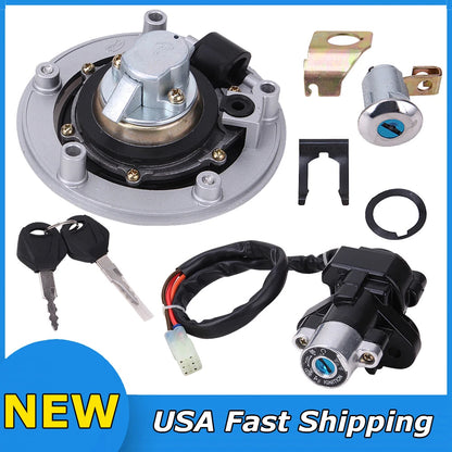 Ignition Switch Gas Cap cover Seat Lock Key Set For Suzuki GSXR600 750 2004-2015