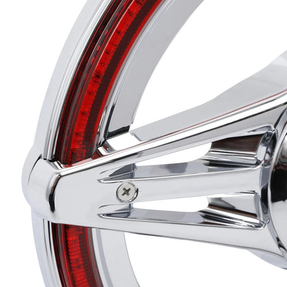 Brake Rotor Covers LED Ring Of Fire For Honda Goldwing 1800 GL1800 GL1800B 18-26