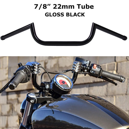 7/8" Inch 22mm Motorcycle Handlebars Rise Drag Handle Bar For Cruiser Cafe Racer