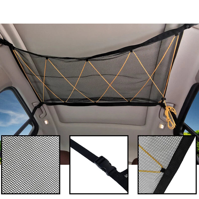 Universal Truck SUV Car Roof Storage Net Bag  Mesh Organizer Holder Accessories