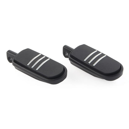US 2pcs 32mm 1.25" Male Foot pegs Footrest Pedal For Harley Iron XL 883 Black