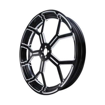26 X 3.5'' Front Wheel Rim W/ Single Disc Hub Fit For Harley Electra Glide 97-21