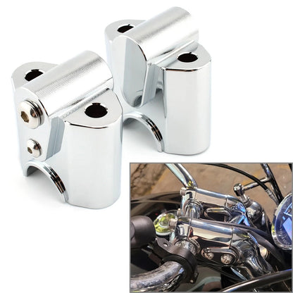 Chrome Moto Handlebar Riser Handle Bar Lift Clamp Adapter For BMW R 18 / Classic