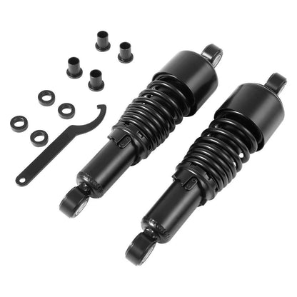 Pair 10.5'' Black Rear Shocks Fit For Harley Sportster XL1200 Custom 2004-2012