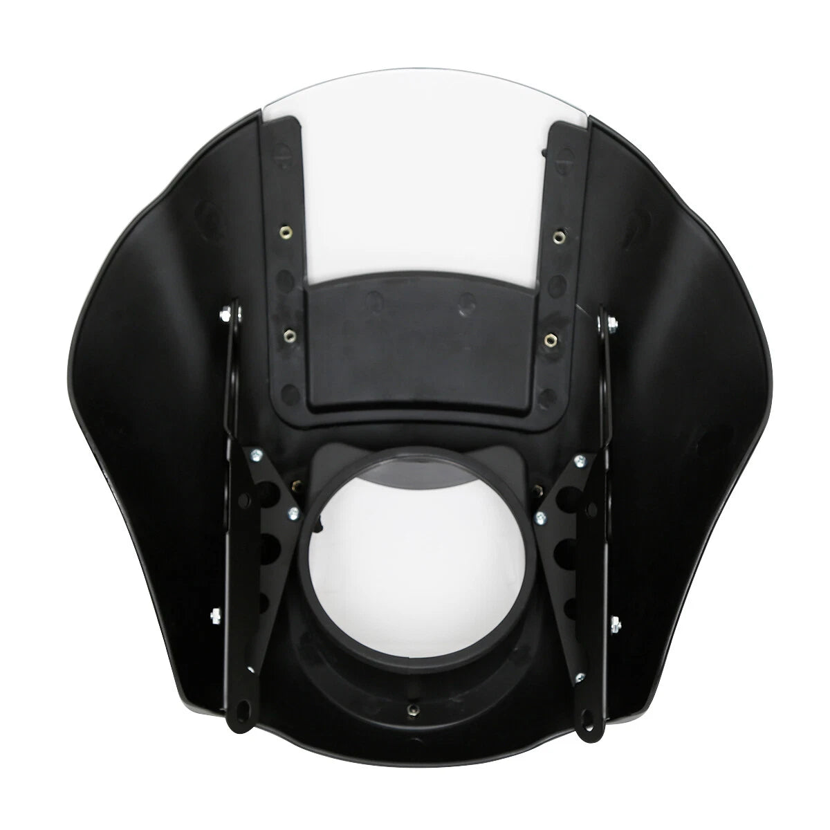 5.75" Headlight Quarter Fairing Windshield W/ 39mm Clamps Fit For Harley Dyna US