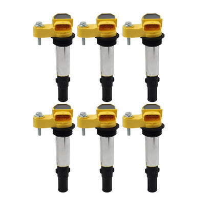 D510A 6PCS Ignition Coil Pack For Cadillac SRX CTS STS For GMC Acadia Fit Buick