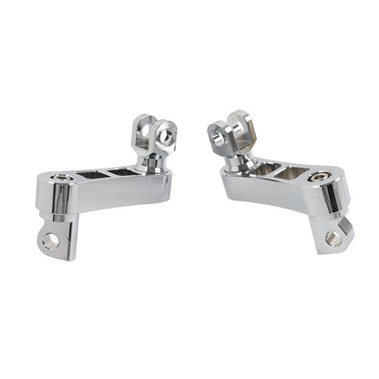 Foot Peg Mount Extensions For Harley Sportster XL883 XL1200 Softail Dyna Chrome