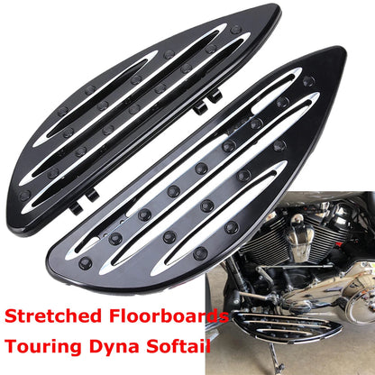 Driver Passenger Floorboards Foot Pegs Floor Boards Fit For Harley Electra Glide