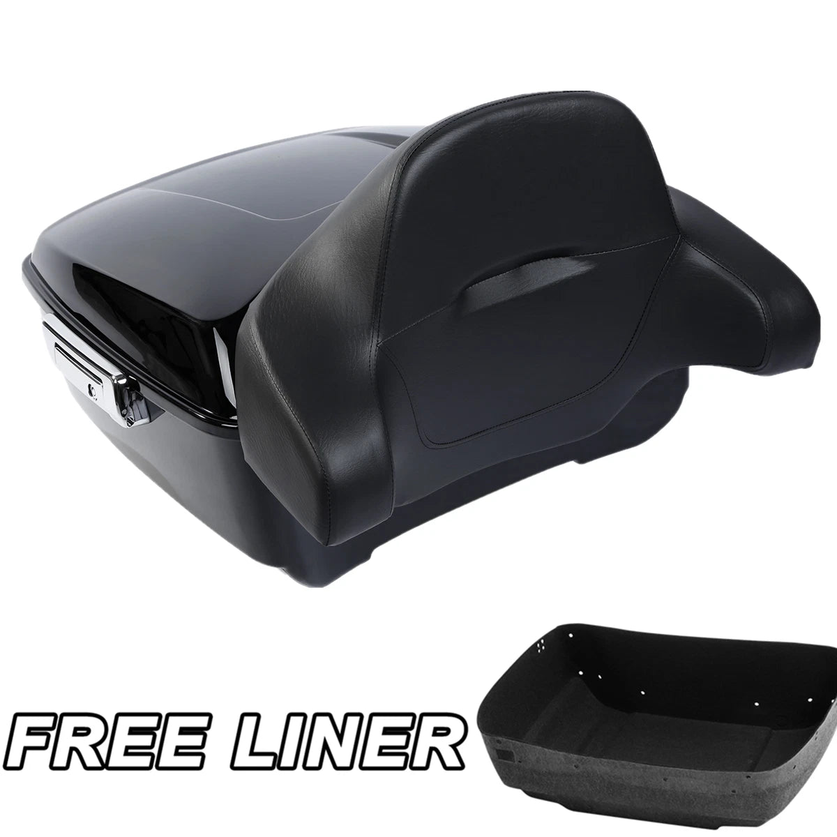 King Trunk Backrest Fit For Harley Street Glide Road King 14-25 23