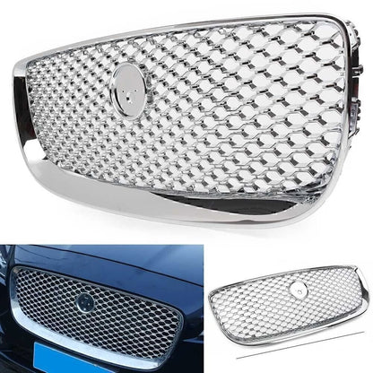 1 Pcs  Front Upper Mesh Grille Radiator Grill for Jaguar XJ 2016-2020 Chrome