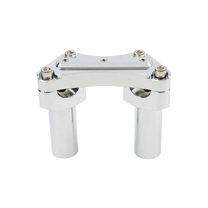 3.5" Straight Handlebar Riser & Top Clamp Chrome For Harley Dyna Tour Road Glide