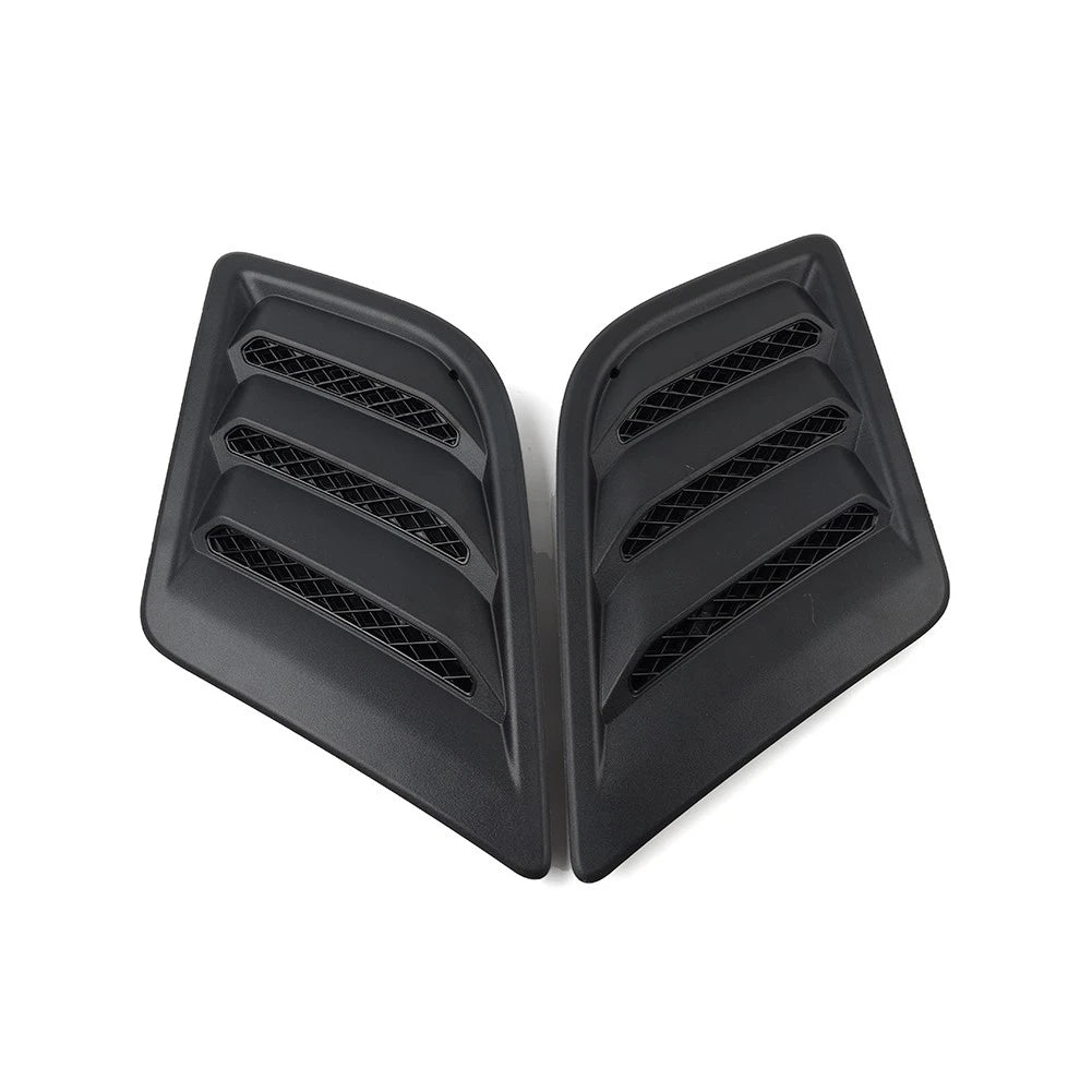Side Hood Vent Bezel Grille Cover Black Pair Fit For Dodge Ram 1500 DT 2019-2024