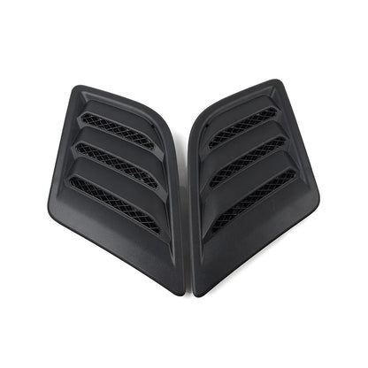 Side Hood Vent Bezel Grille Cover Black Pair Fit For Dodge Ram 1500 DT 2019-2024