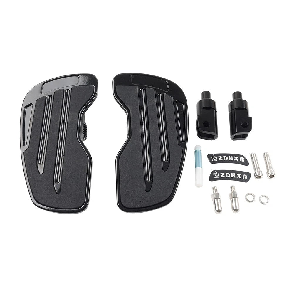 Front Rider Footboards Footpegs Pedals For Honda Gold Wing GL1800 2001-24 Black