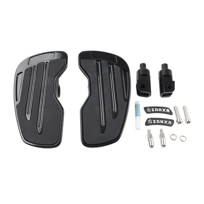 Front Rider Footboards Footpegs Pedals For Honda Gold Wing GL1800 2001-24 Black