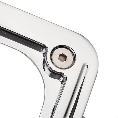 Curved Laydown License Plate Mount Frame Light Fit For Harley Street Road Glide