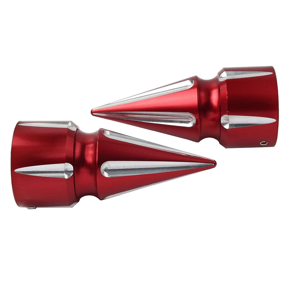 Front Axle Cap Nut Cover 3.6" For Harley Softail 07+ Dyna 08+ Street Glide Red