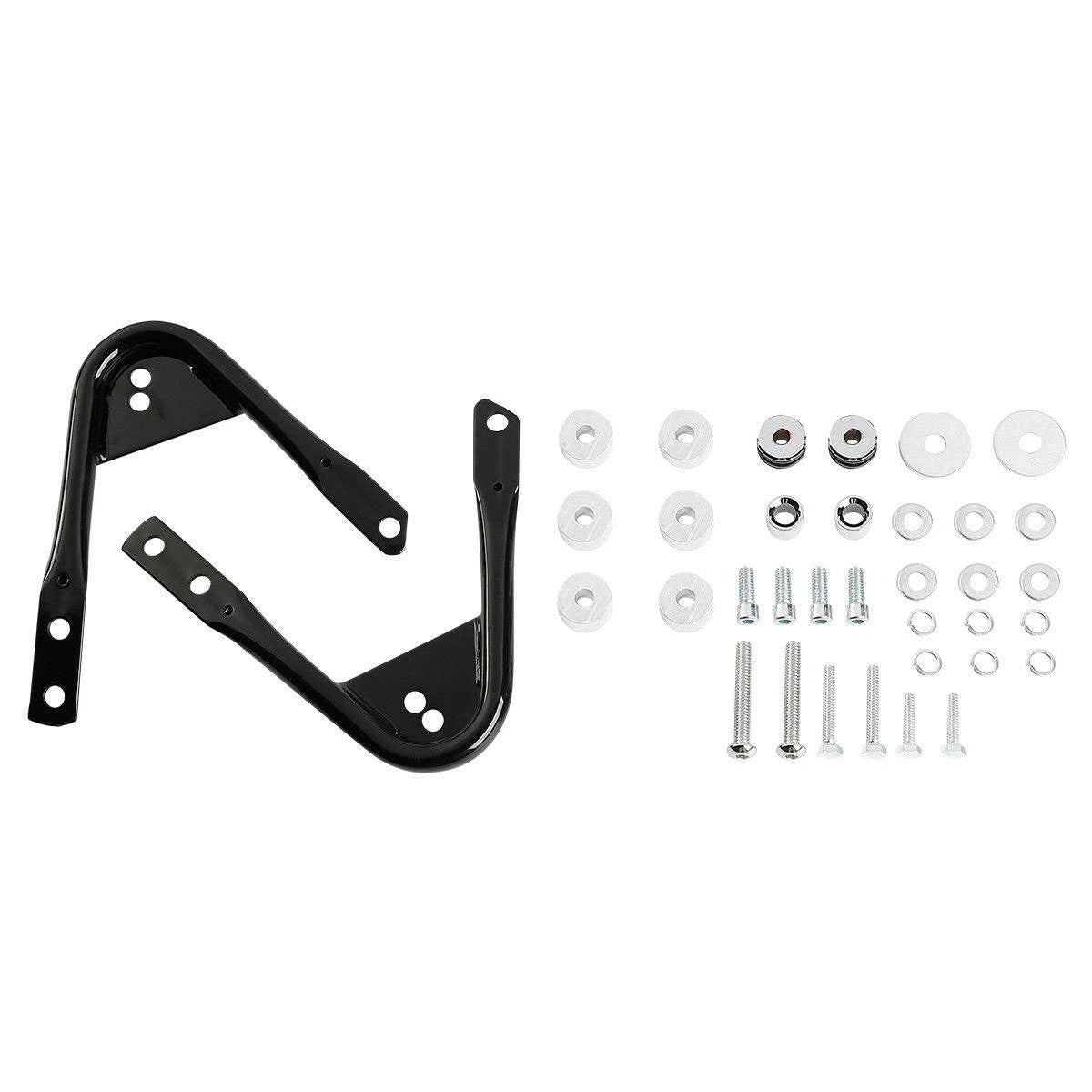 For 97-08 Harley Touring FLH Quick Release Sissy Bar+Tour Pack Rack Docking Kits
