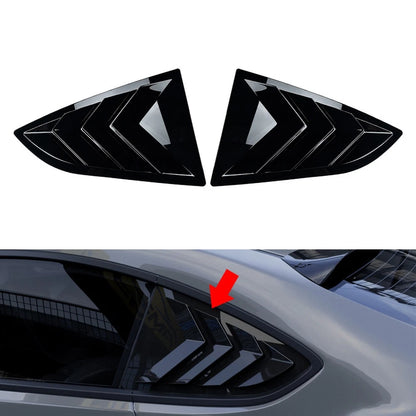 Glossy Black Rear Shutter Window Louver Cover For Subaru BRZ 2022-2024