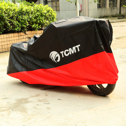XXXL RED Waterproof Motorcycle Rain Cover For Harley Touring FL Road King Glide