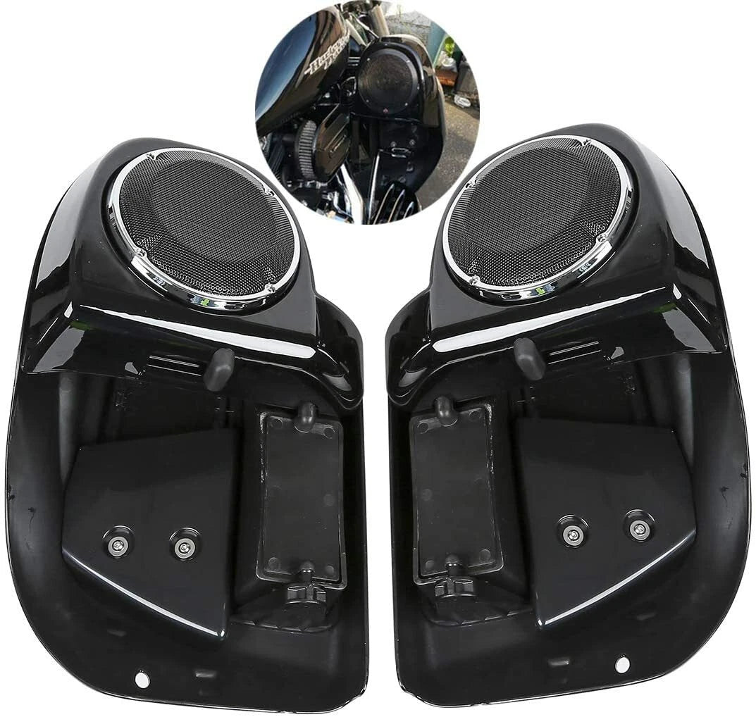 Lower Vented Leg 6.5" Speakers Engine Crash Bar Fit For Harley Touring 14-Up 23