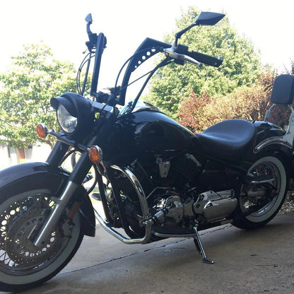 12" Inch Handlebar Rise Ape Hangers For Harley Sportster 883 1200 FLST FXST Dyna