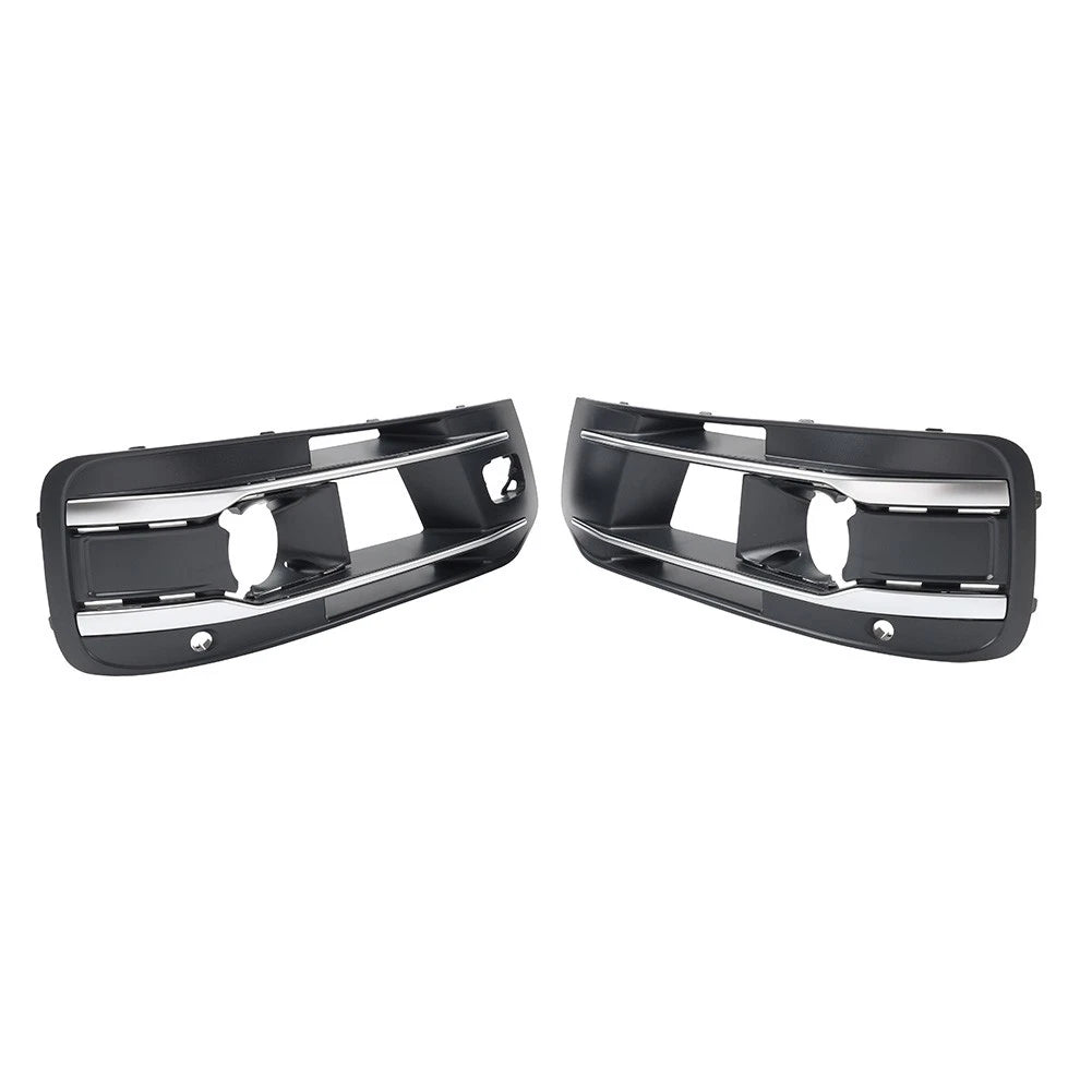 1 Pair Front Bumper Fog Light Grille Cover For Audi Q7 2016-2019 4M0807681AA