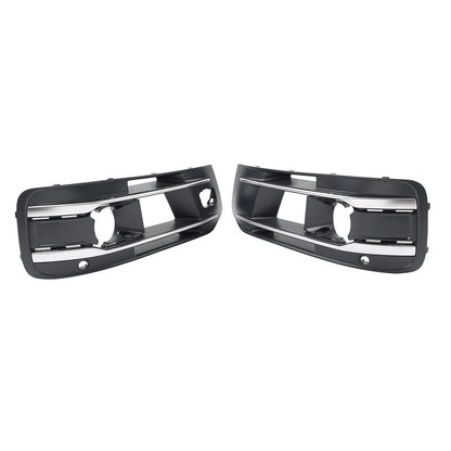 1 Pair Front Bumper Fog Light Grille Cover For Audi Q7 2016-2019 4M0807681AA