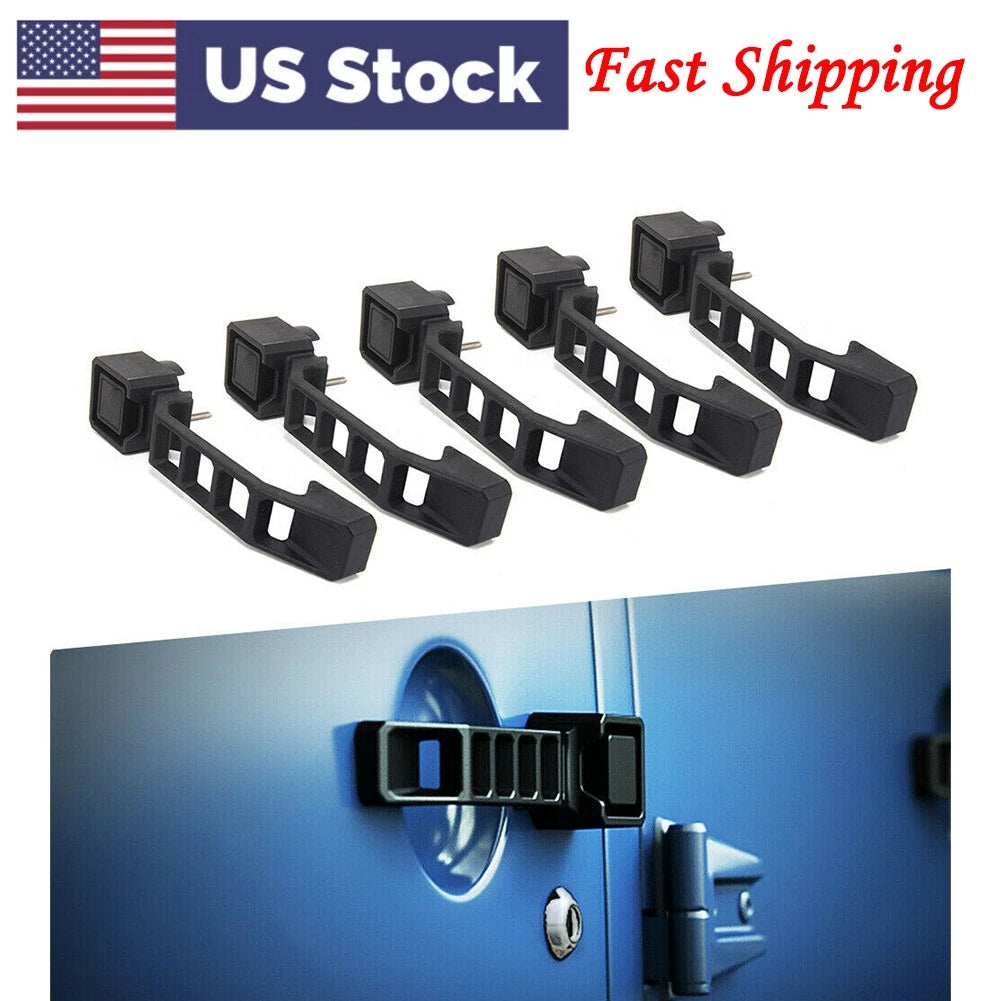 5Pcs Black Exterior Door Handles Set for Jeep Wrangler JK 2007-2017 2016 2015 14