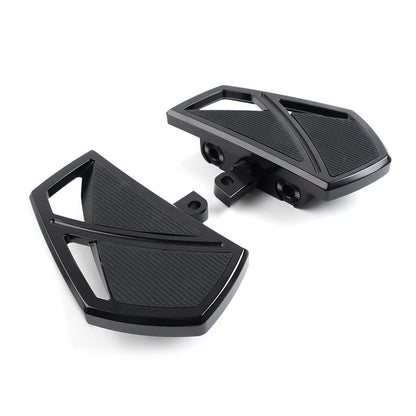 1 Pair of Black Floorboard Footrest Footpegs For Harley Softail 2018-2023