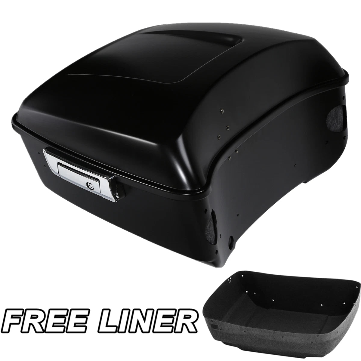 Matt Black King Trunk Fit For Harley Touring Electra Road Glide King 2014-25 23