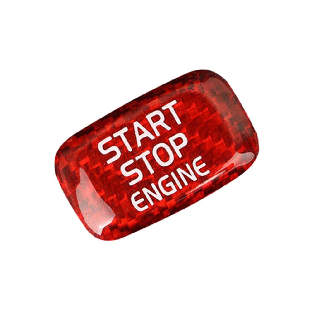 Carbon Engine Start Stop Button Sticker For Volvo V40 V60 S60L S60 XC60 S80L Red