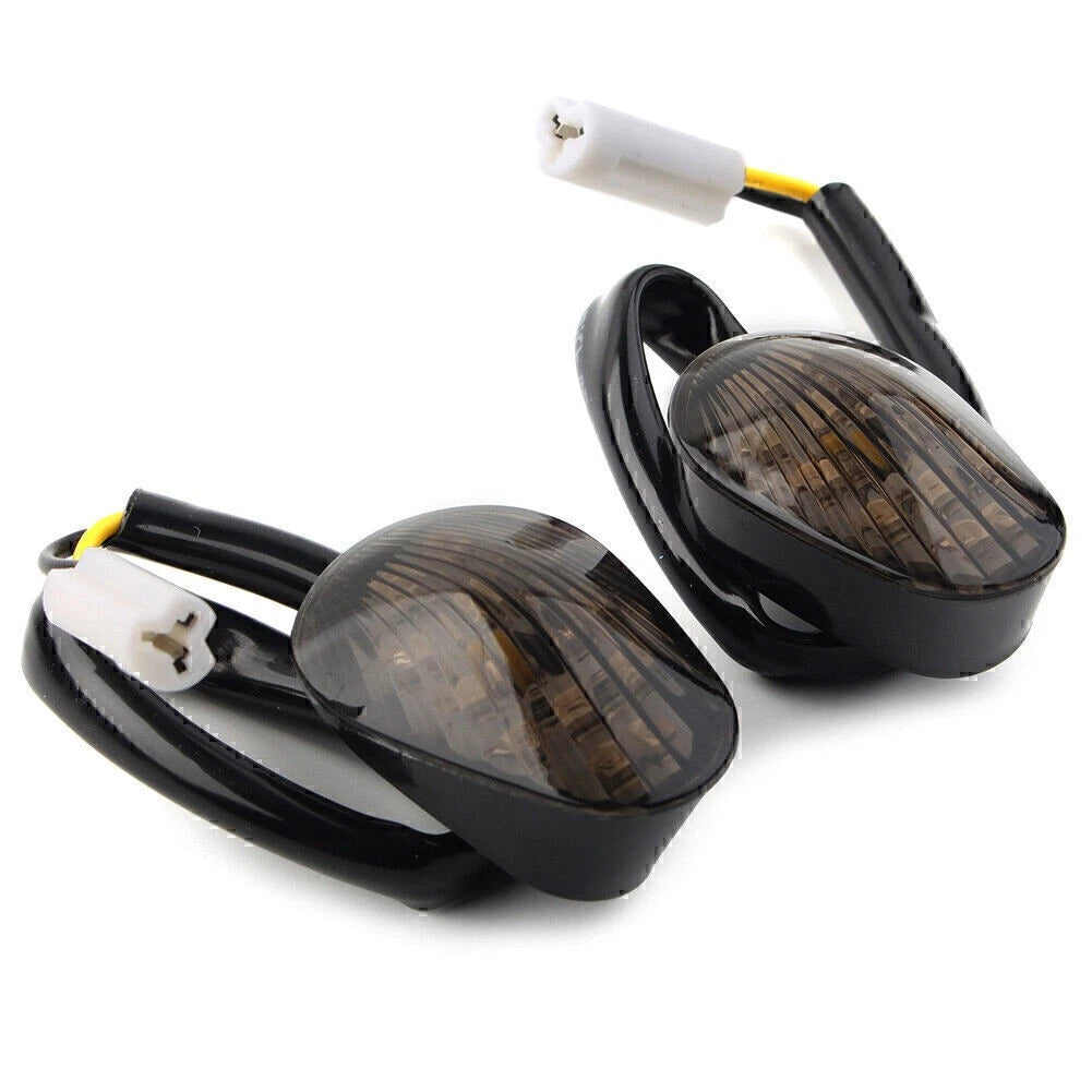 Smoke Flush Mount Amber Turn Signals Fit Yamaha YZF R1/R6/R6S Flash LED US