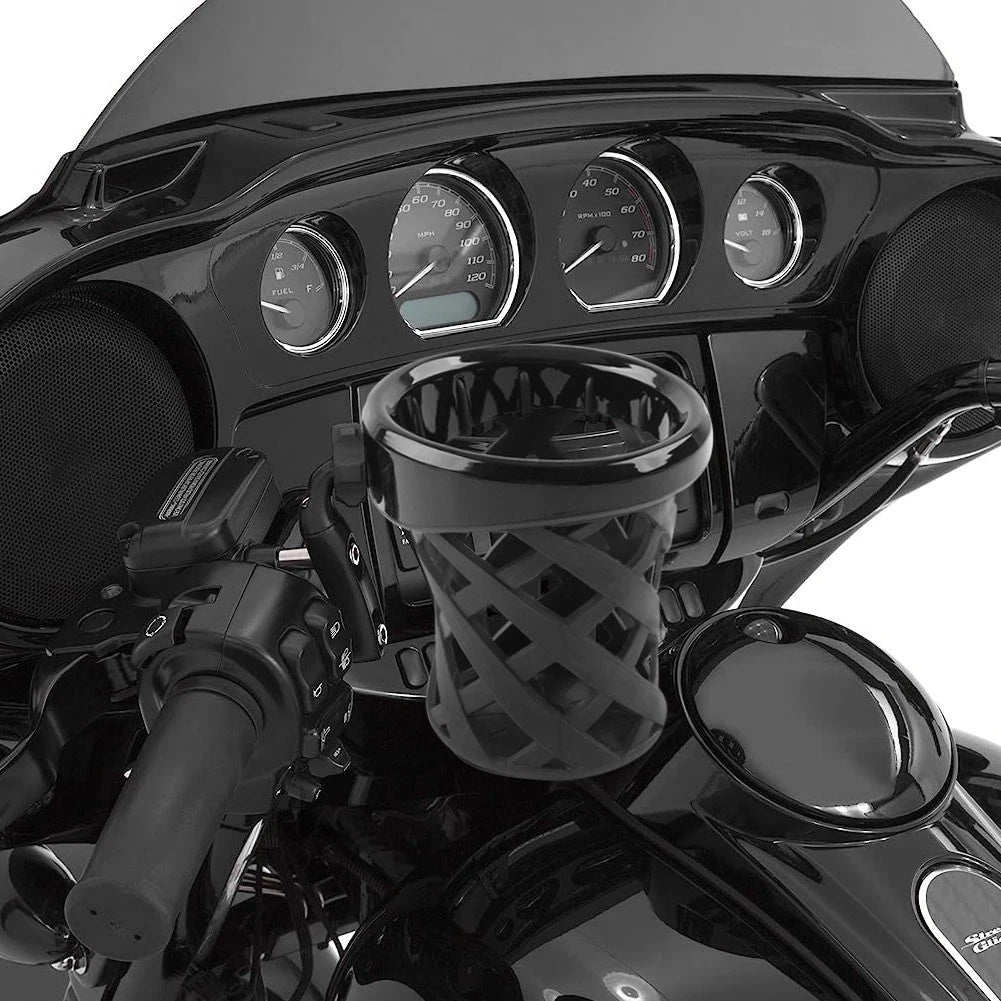 Moto Handlebar Cup Holder W/ Mesh Basket Longer For Goldwing GL1800 2001-2021