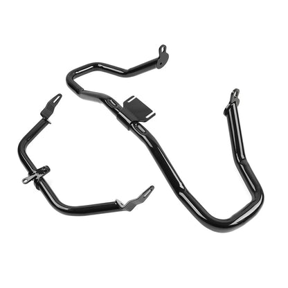 Glossy Black Steel Engine Guard Crash Bar For Harley Road Glide FLTRX 2015-2023