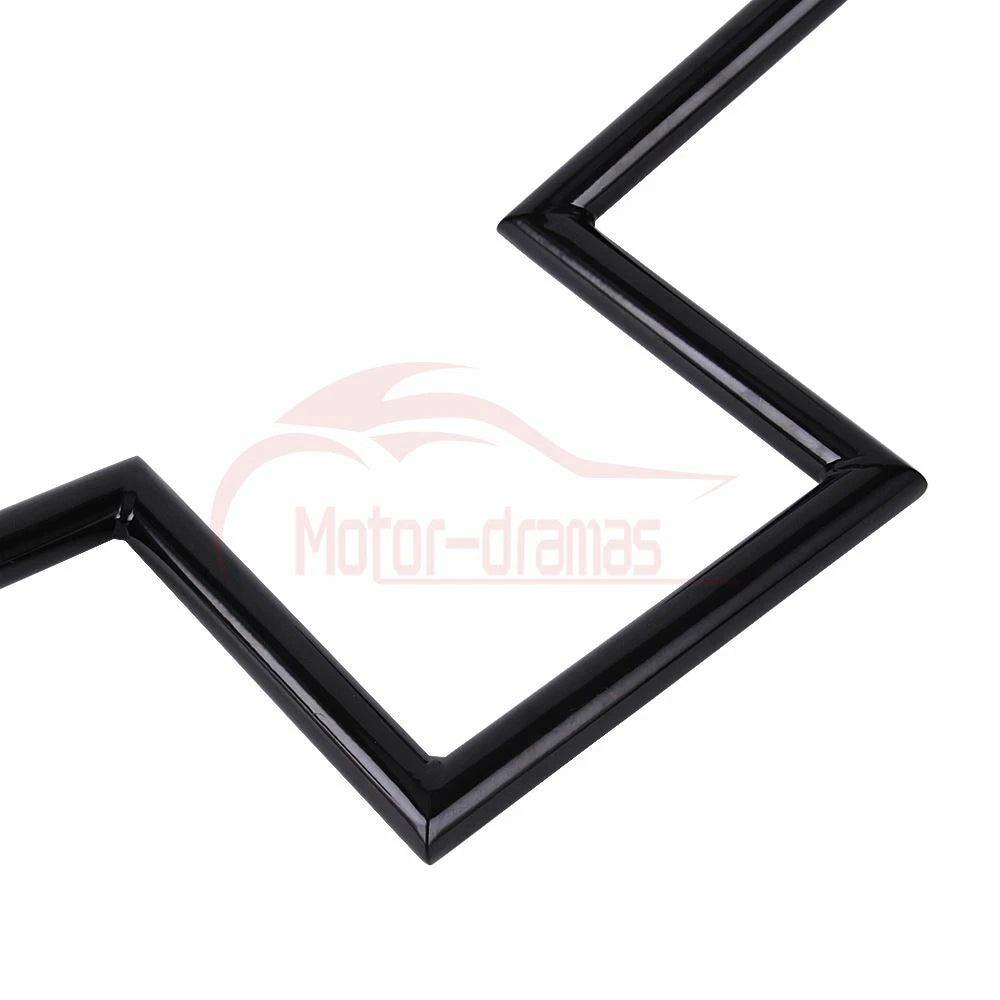 8" Rise Drag Ape Hanger Z Bars 1" Handlebars For Harley Sportster XL Chopper FX