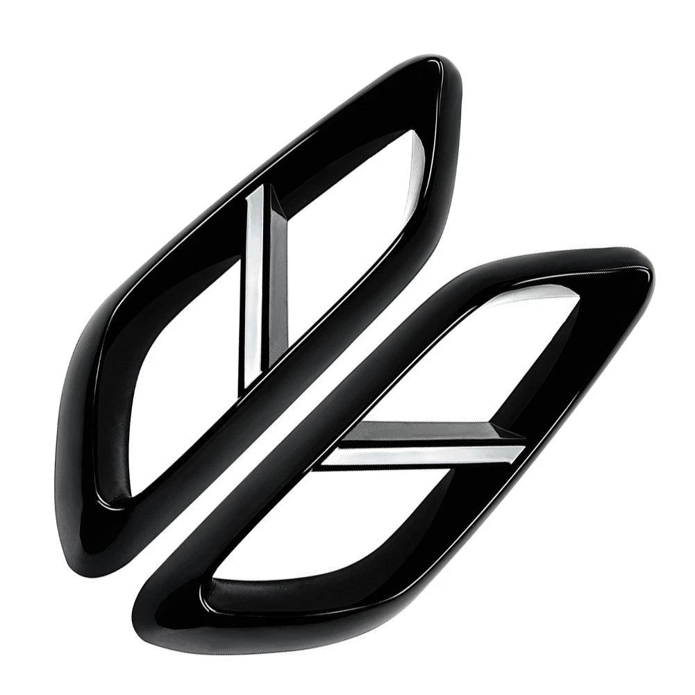Rear Throat Exhaust Pipe Cover For Mercedes Benz E Class W214 2024+ Glossy Black
