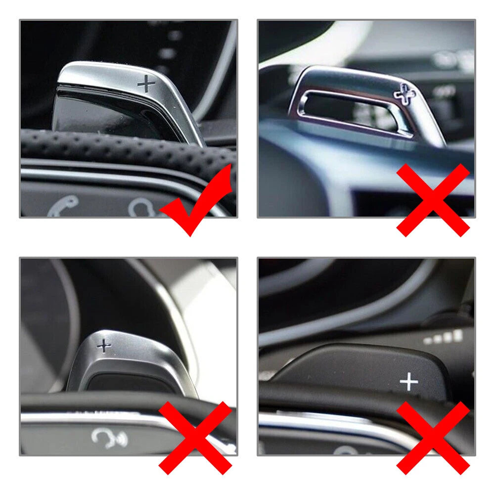 Steering Wheel Shift Paddle Shifter Extension ABS For Audi R8 RS3 RS5 TT RS Pair