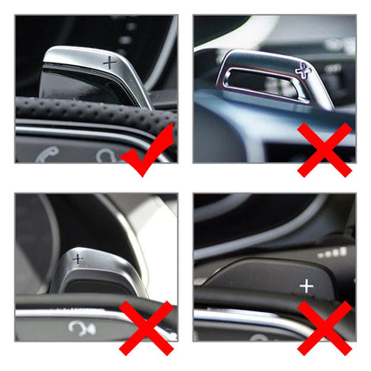 Steering Wheel Shift Paddle Shifter Extension ABS For Audi R8 RS3 RS5 TT RS Pair