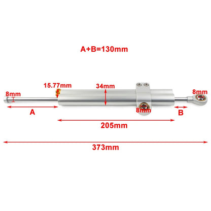373mm Steering Damper Motorcycle Stabilizer Linear Reversed Safety Control