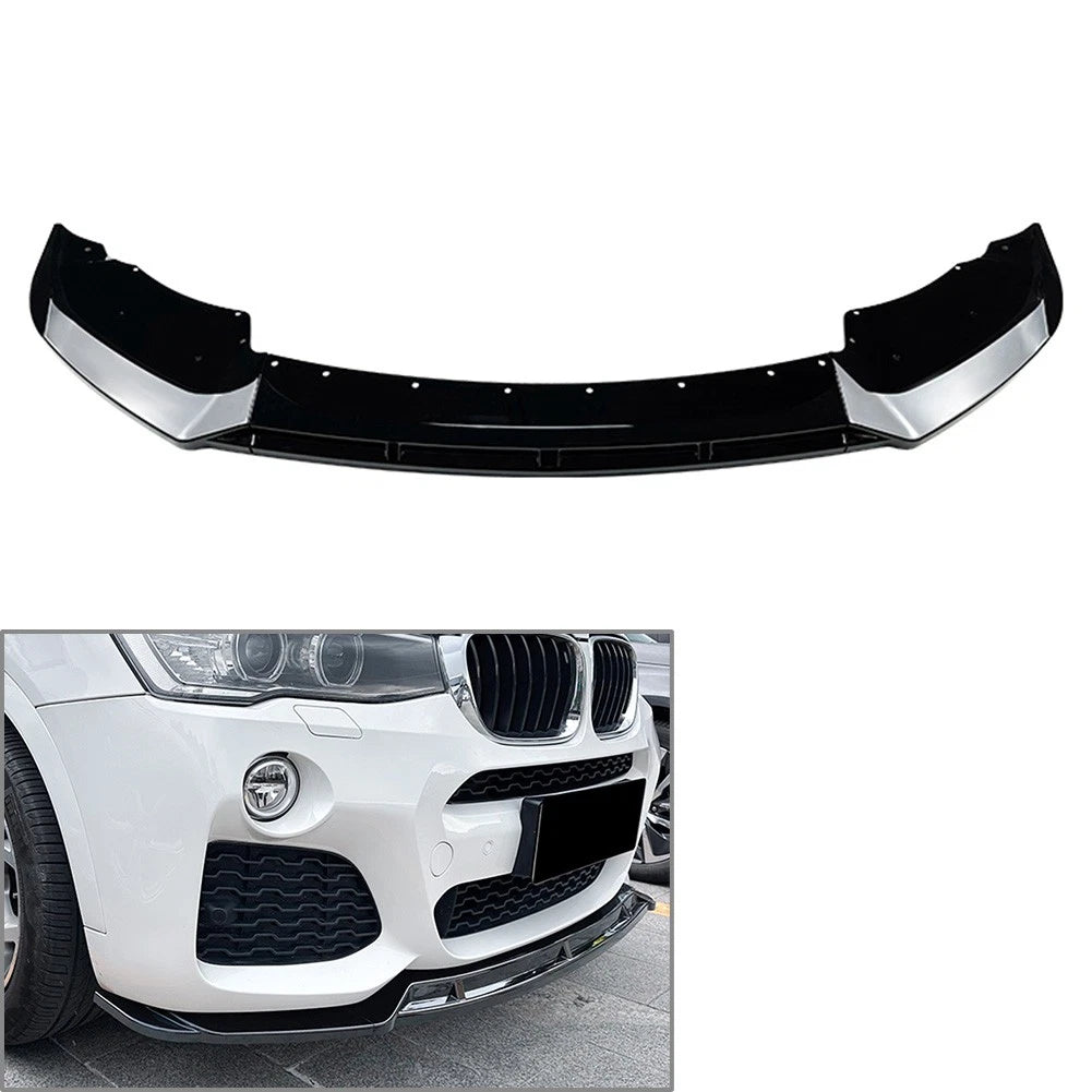 US Front Bumper Lip Spoiler Splitter Body Kit For BMW X3 F25 X4 F26 Sport 14-18
