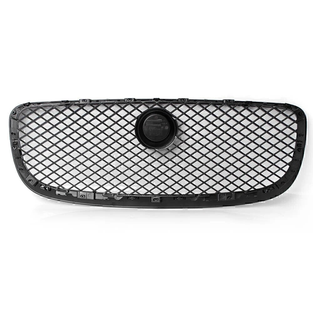 Upper Front Center Grille Mesh Fit Jaguar XJ 2010 2011 2012 2013 2014 2015 Black