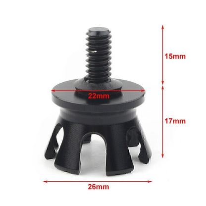 1 Pcs Aluminum Imperial Crown Style Rear Seat Bolt Tab Screw Mount for Harley UK