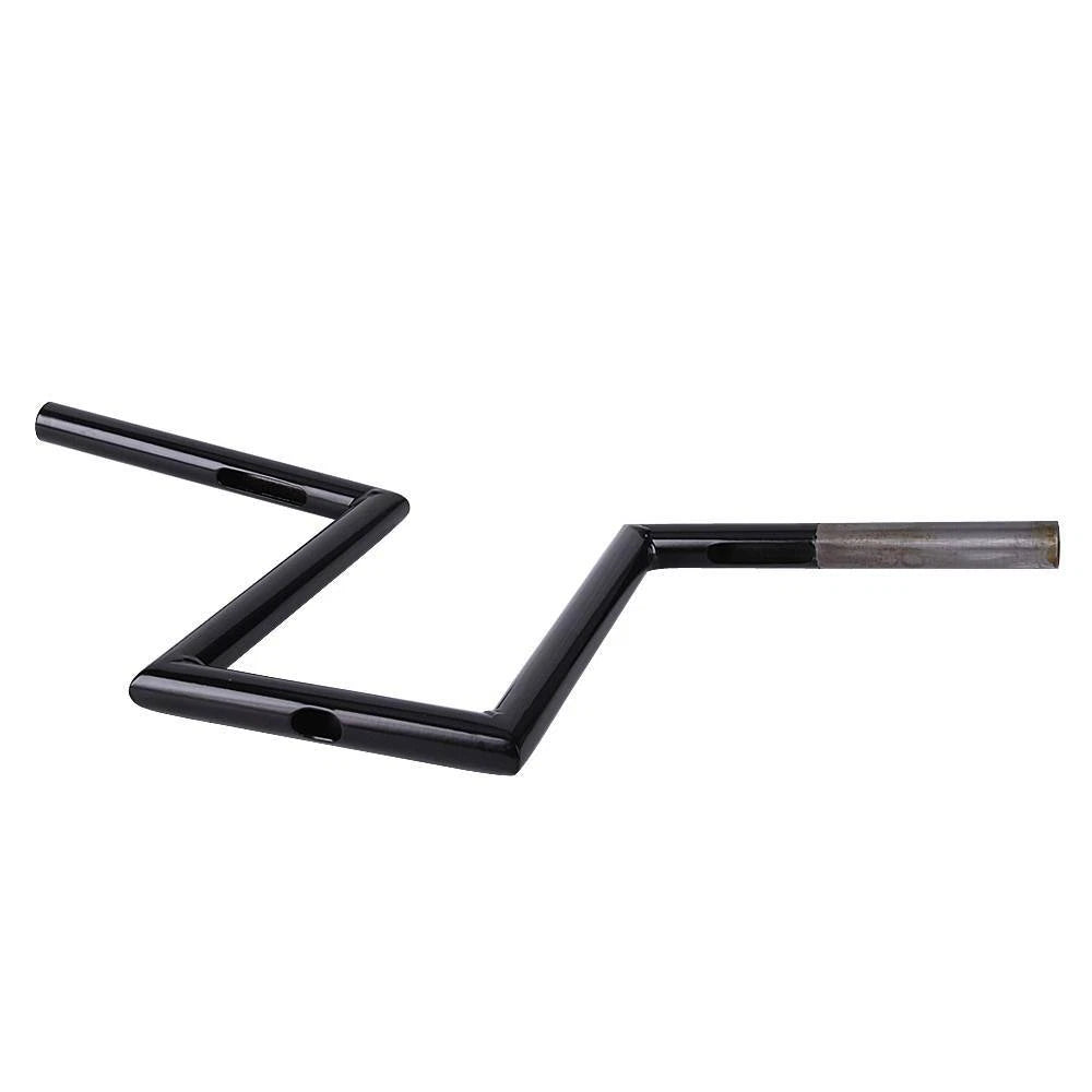 10-1/2" Rise 1'' Motorcycle Handlebars Z-Bar Drag Bars For Harley Chopper Bobber