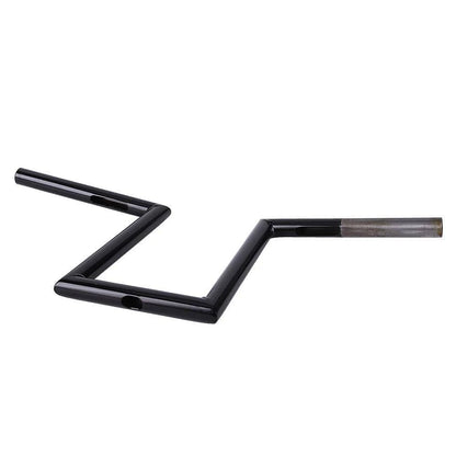 10-1/2" Rise 1'' Motorcycle Handlebars Z-Bar Drag Bars For Harley Chopper Bobber